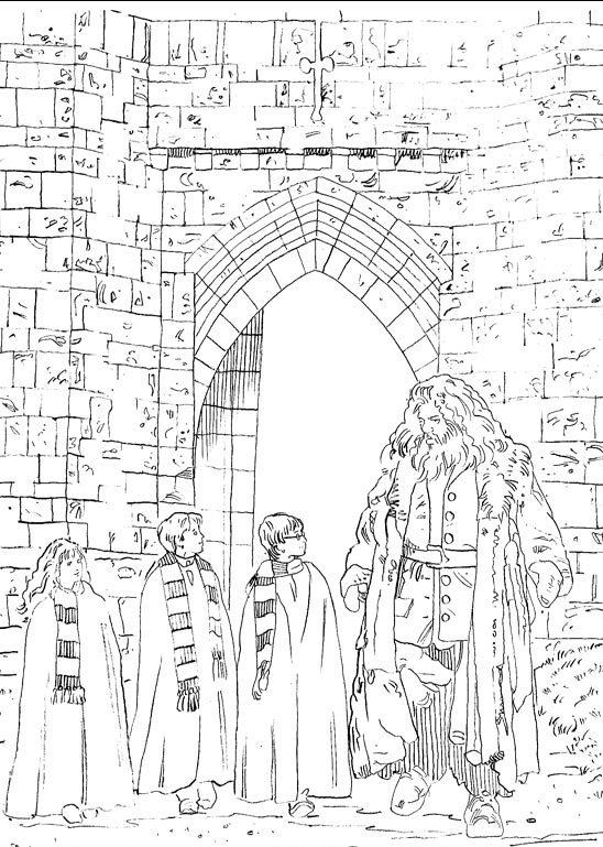 Plansa de colorat cu Harry Potter 81 184